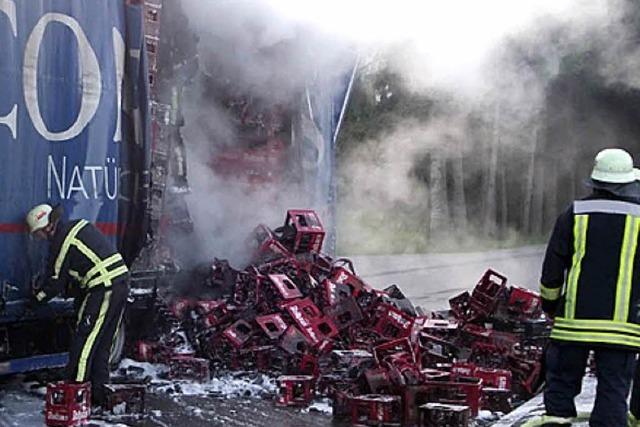 Lkw-Brand sorgt fr Umweg