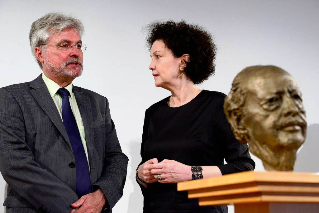 Christiane Dahrendorf und BZ-Chefredakteur  Thomas Hauser