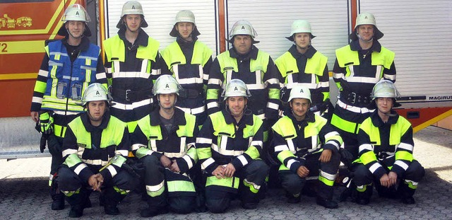 Zwei Gruppen der Feuerwehr Herbolzheim...ten das Leistungsabzeichen in Silber.   | Foto: Feuerwehr Herbolzheim