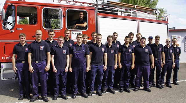 Die Wettkampfgruppe der Feuerwehr Endi...Leistungsabzeichen in Bronze errungen.  | Foto: Feuerwehr Endingen