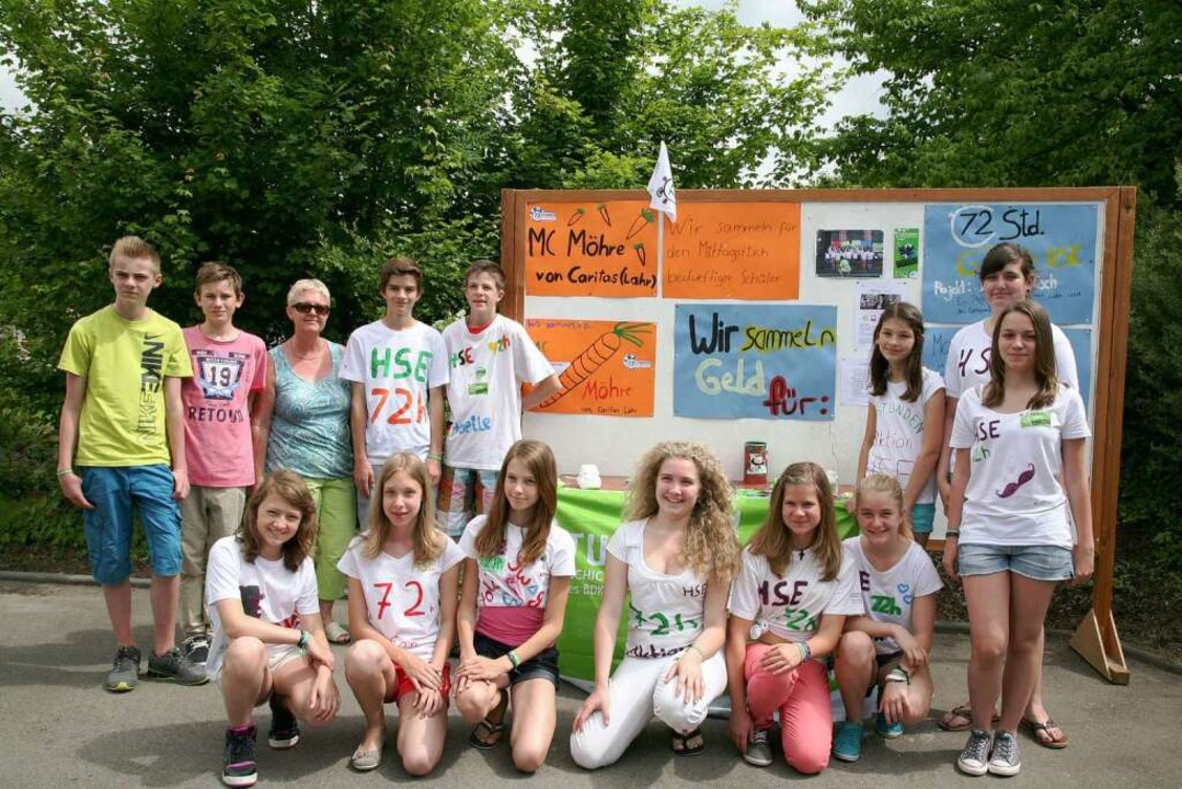 Eifrige Spendensammler: die Klasse G7 der Heimschule Ettenheim  | Foto: Sandra Decoux-Kone