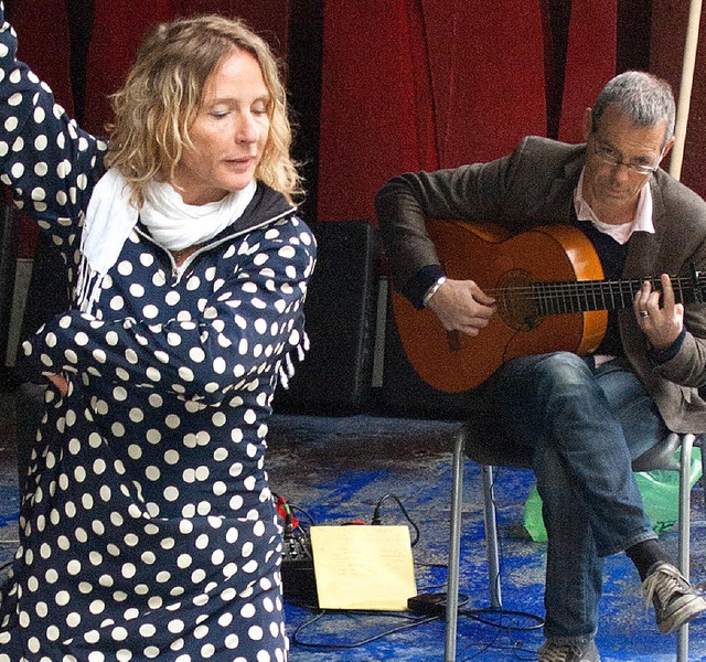 Rassigen Flamenco zelebrieren auf der ...hne Pia Brupbacher und Daniel Gysin.   | Foto: Privat