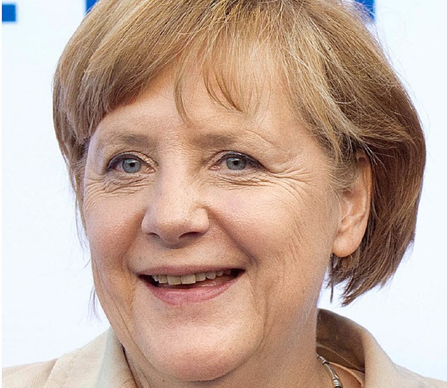 Auch sie ist Programm: Angela Merkel  | Foto: dpa