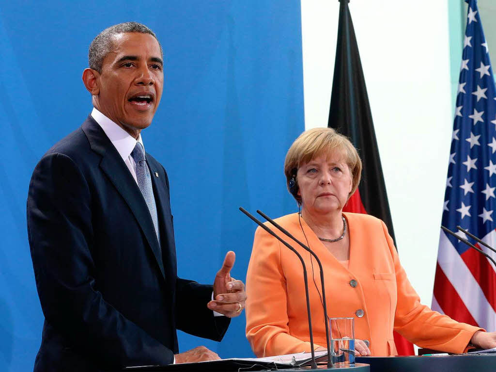 Barack Obama verteidigt in der Pressekonferenz die Internetberwachung seines Geheimdienstes.