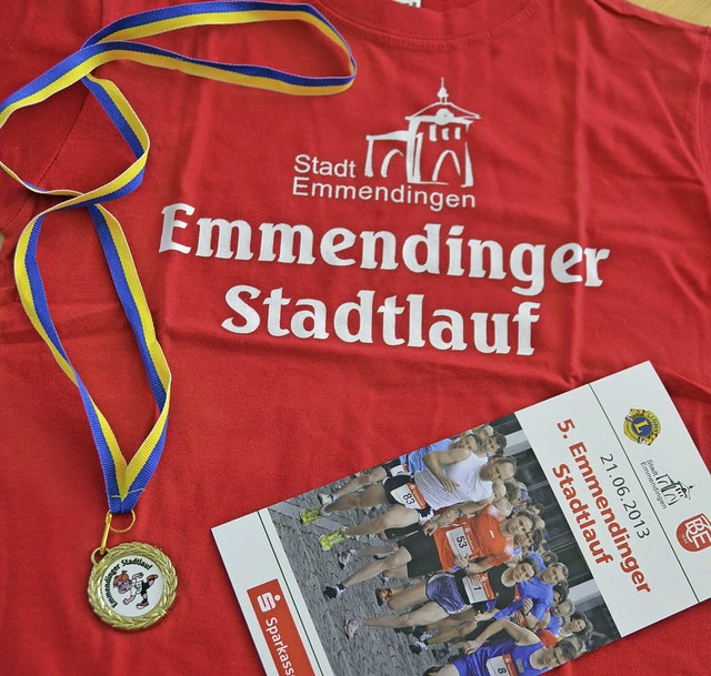 T-Shirt, Medaillen und vor allem viel ...nger Stadtlauf am morgigen Freitag.     | Foto: birgit Herrmann