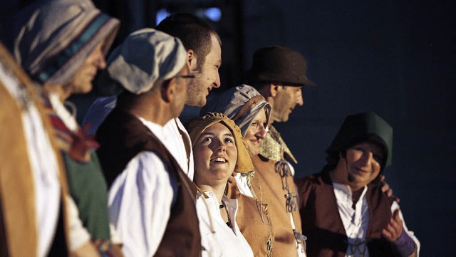 Historisch gewandet: Oberschopfheim ldt zum groen Jubilum ein.   | Foto: bastian henning