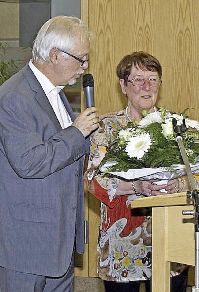 Abschied von Gertrud Schell: Heimleite... Engagement fr das Ludwig-Frank-Haus.  | Foto: BZ