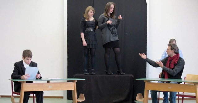 Probe zu den Schultheatertagen in Mll...er Ren-Schickele-Schule Badenweiler.   | Foto: Veranstalter