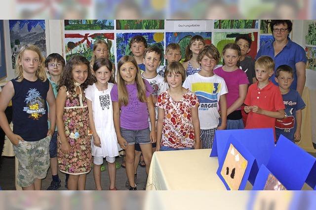 Klassenzimmer wurden fr eine Woche zu Ateliers