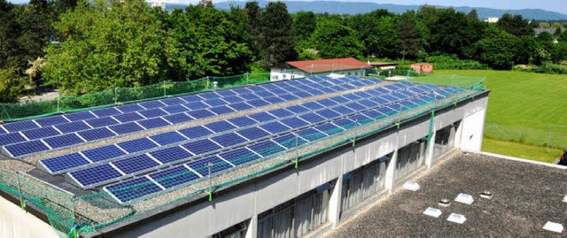 Auf dem Dach der Hans-Thoma-Schule wird Strom produziert.  | Foto: privat