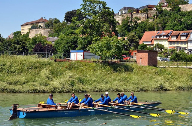 Die Ruderabteilung des  Breisacher Tur...  Trainings- und Wanderfahrten nutzen.  | Foto: kai kricheldorff