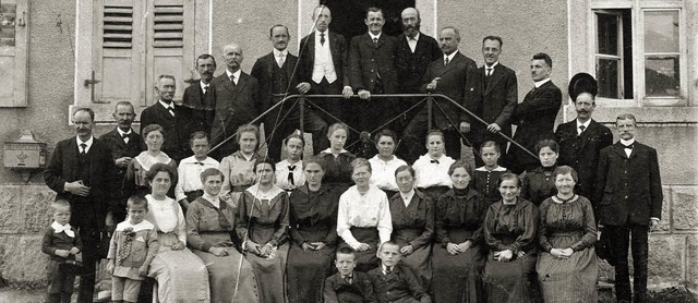 Der Kirchenchor Bernau im Jahe 1919 (a...Ulrike Spiegelhalter</BZ-FotoNurRepro>  | Foto: Ulrike Spiegelhalter