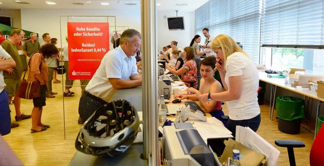 Beim SC war zum Start des Dauerkarten-Vorverkaufs einiges los.  | Foto: Ingo Schhneider