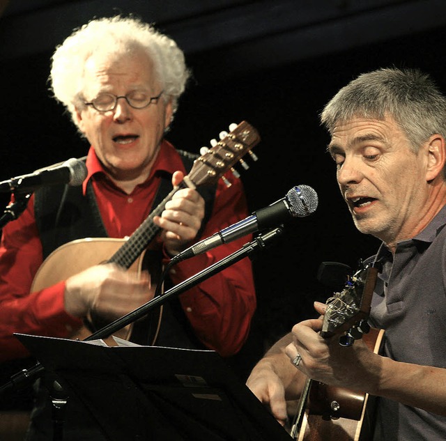 Sie harmonieren: Uli Fhre (links) und Thomas Fu     | Foto: Wolf-Wilhelm Adam