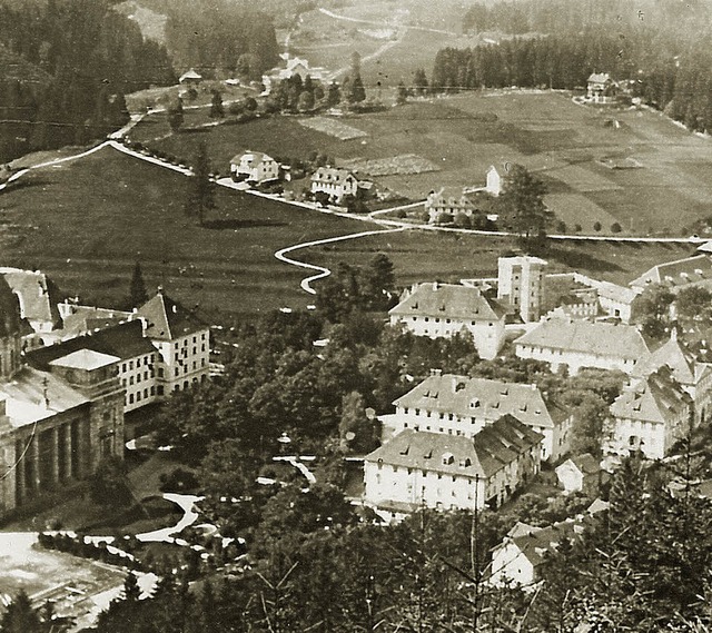 Aus der Entfernung fllt eher der grn...t der Turm in der rechten Bildhlfte.   | Foto: Archiv: Thomas Mutter/Stadt St. Blasien