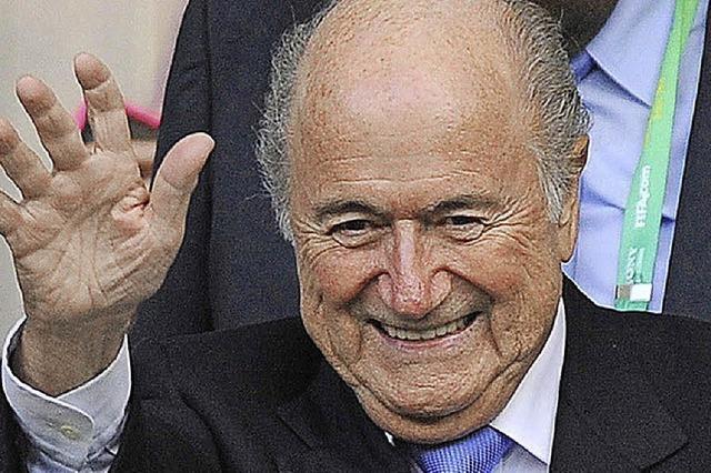 Joseph Blatter, der schockierte Fuballfrst