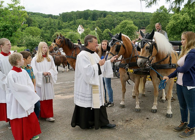 Ganz im Sinne des heiligen Franziskus ...enplatz.                                | Foto: sil