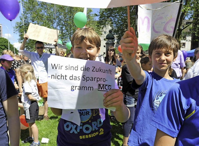 Demo fr bessere Bildung  | Foto: rita Eggstein