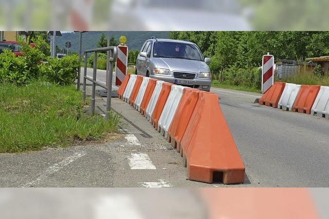 Gehweg wird nur markiert