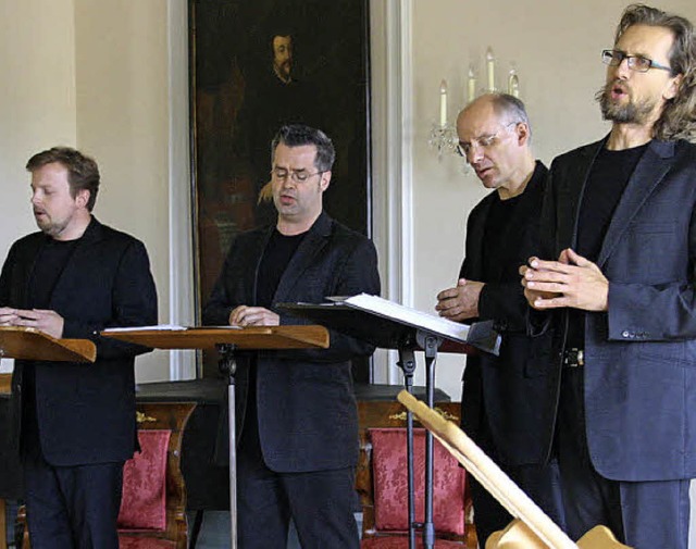 Das renommierte A-cappella-Ensemble &#...tlichen Zentrum St. Peter ein Konzert.  | Foto: Hans Jrgen Kugler