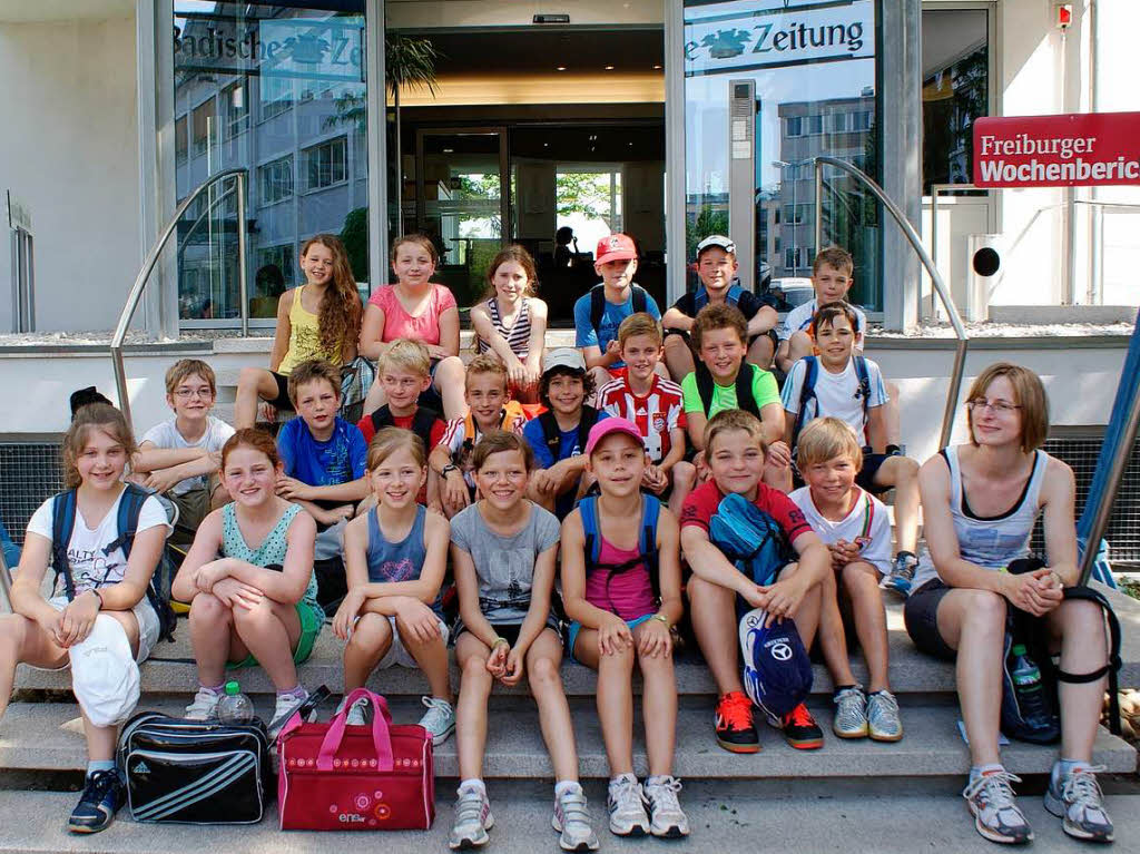 Die Klasse 4b der Schwarzenbergschule aus Waldkirch mit ihrer Lehrerin Frau Martina Straub