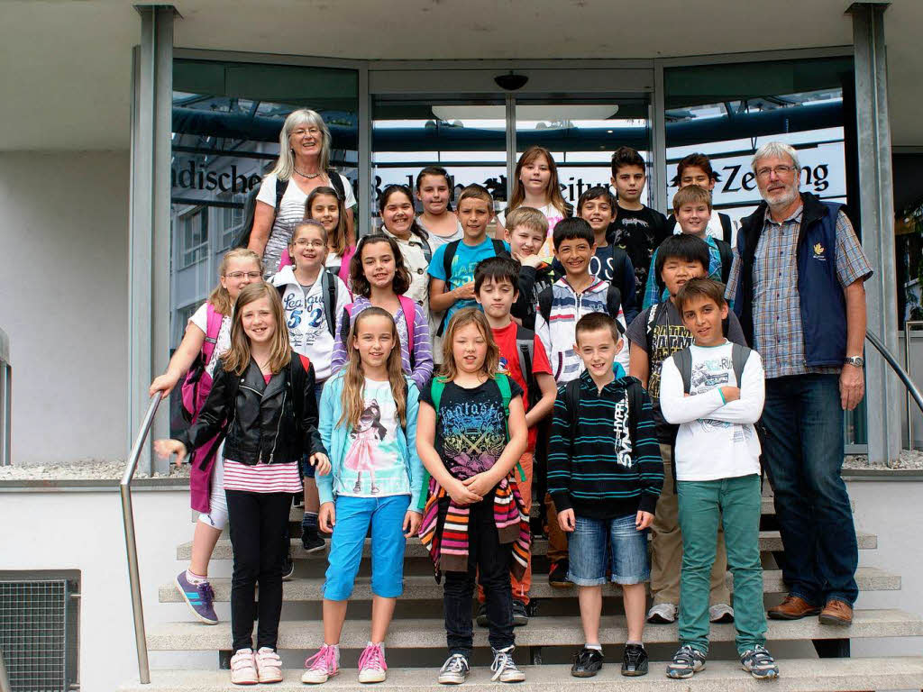 Die Klasse 4c der Goetheschule aus Rheinfelden mit ihrer Lehrerin Frau Uta Meythaler