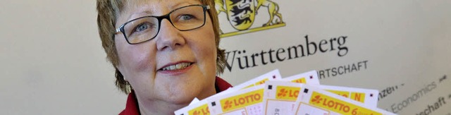 Marion Caspers-Merk ist Geschftsfhrerin von Lotto Baden-Wrttemberg.  | Foto: dpa