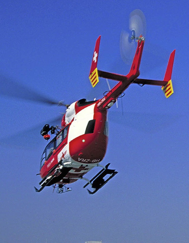 Einer von 17 Helikoptern der Schweizer Rega.   | Foto: Rega