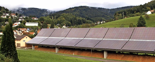 Der Bioenergiepark (im Vordergrund) wird in Marzell kein Nahwrmenetz aufbauen.   | Foto: Rolf-Dieter Kanmacher