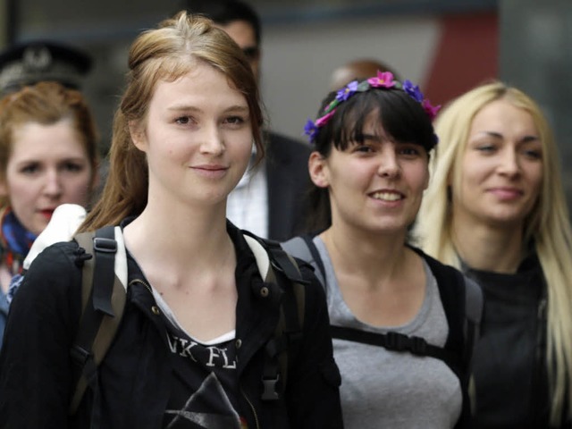 Die Femen-Aktivistinnen haben das Gefngnis verlassen.  | Foto: AFP
