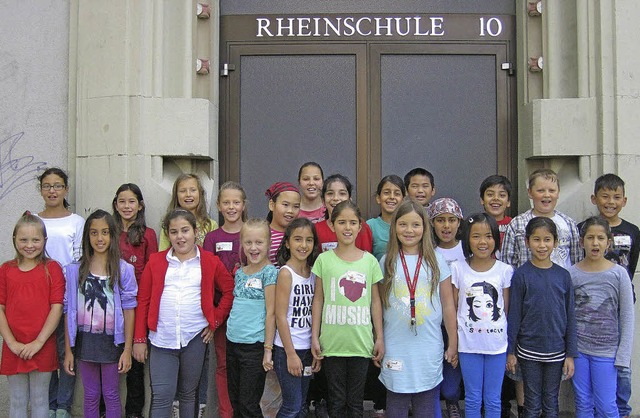 Tritt heute Nachmittag um 14. 20 Uhr a...hulchor der Rheinschule Weil am Rhein   | Foto: privat