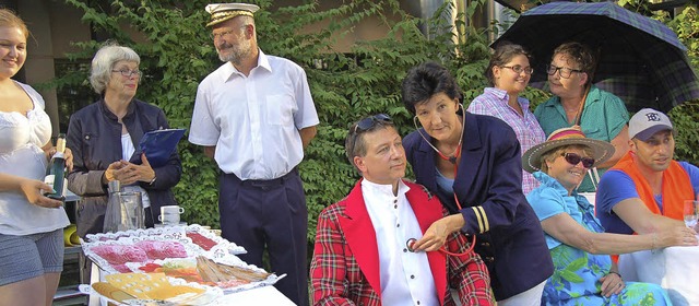 Hohe Wellen beim Captain&#39;s Dinner ...ikomdie und Kinderstck auf die Bhne  | Foto: Andrea Steinhart