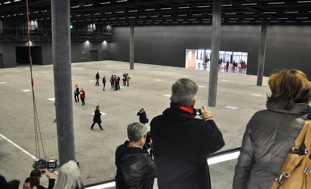 Heute, Samstag, ist die neue Messehall...stmals frs breite Publikum geffnet.   | Foto: Gramespacher