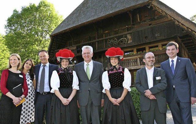 Im Jahr 2012 feierte das Freilichtmuse...es Vogtsbauernhofs (im Hintergrund).    | Foto: Vogtsbauernhof