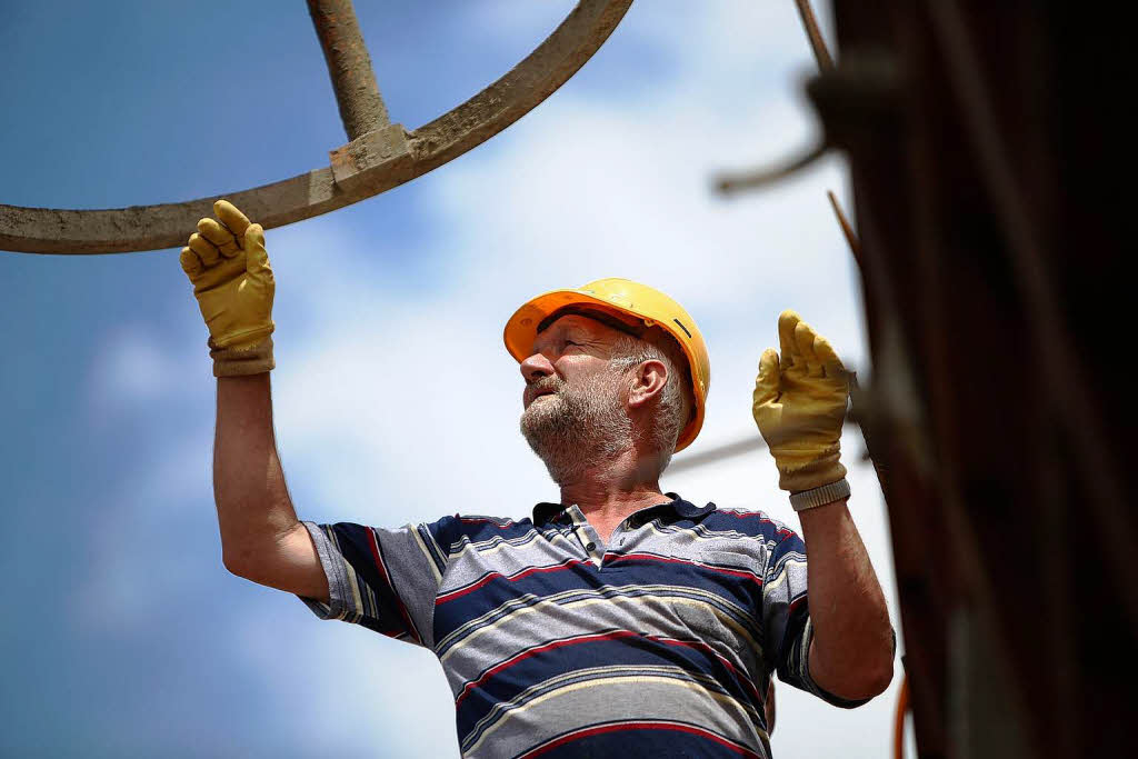 Die Baustelle auf dem Urteilsplatz.