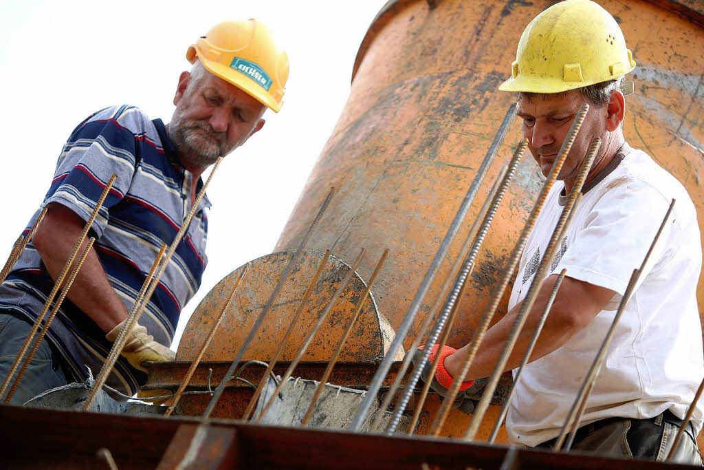 Die Baustelle auf dem Urteilsplatz.