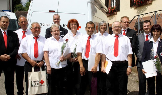 Ehrungen gab es beim 40 Jahre alten DR...hard, Stefan Ohm und Anne Mutschler.    | Foto: Walter Bronner