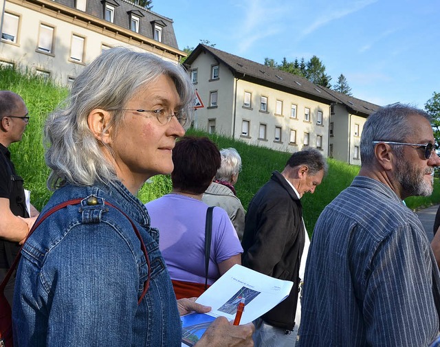 Da geht&#8217;s lang: Planer Joachim B...ergtrasse abgebrochen werden mssten.   | Foto: Axel Kremp