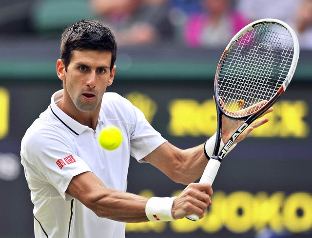 Novak Djokovic kann nicht nur draufhauen, sondern auch gefhlvoll spielen.   | Foto: AFP