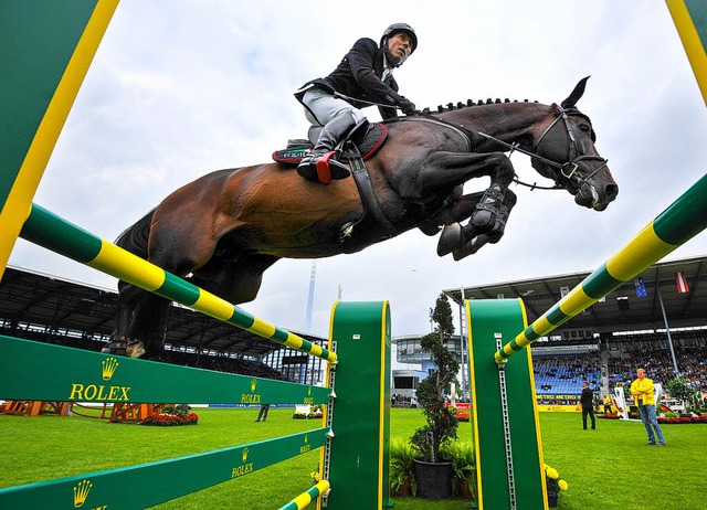 Hans-Dieter Dreher auf Magnus Romeo   | Foto: DPA