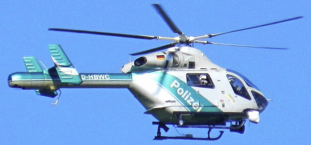 polizei, polizeihubschrauber  | Foto: peter stellmach