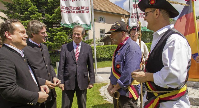 Der neue Chef der Brauerei wurde mit B...ser, Hartmut Kaiser und Klaus Mller.   | Foto: Dieckmann