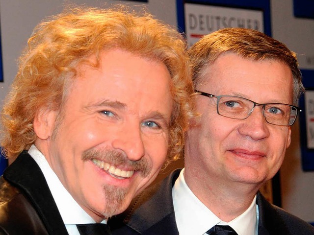 Machen fr RTL gemeinsame Sache:  Gnther Jauch (rechts) und Thomas Gottschalk.  | Foto: dpa