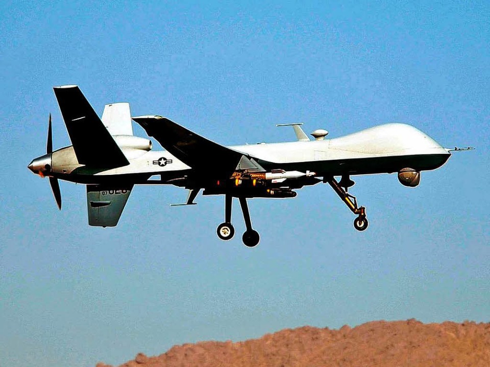 US-Drohnen dieses Typs sind über Pakistan unterwegs.  | Foto: AFP