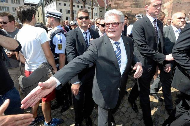 Fotos: Bundesprsident Joachim Gauck besucht Freiburg