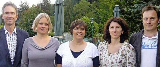 Der ausgeschiedene Vorsitzende Martin ... Beilharz, Birgit und Stefan Gorenflo   | Foto: klaus brust