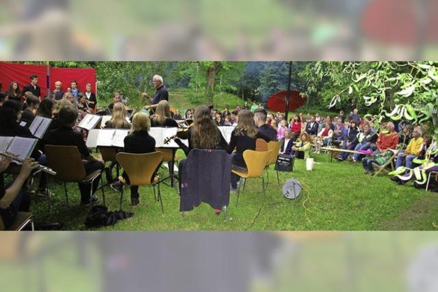 Stimmungsvolles Schulkonzert im Park