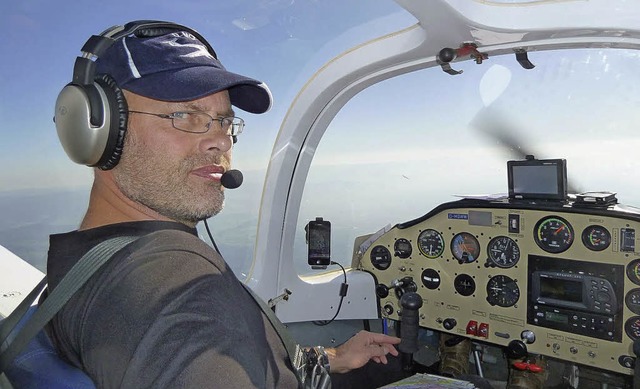 Gerd Bohnenkamp in seinem Cockpit   | Foto: privat