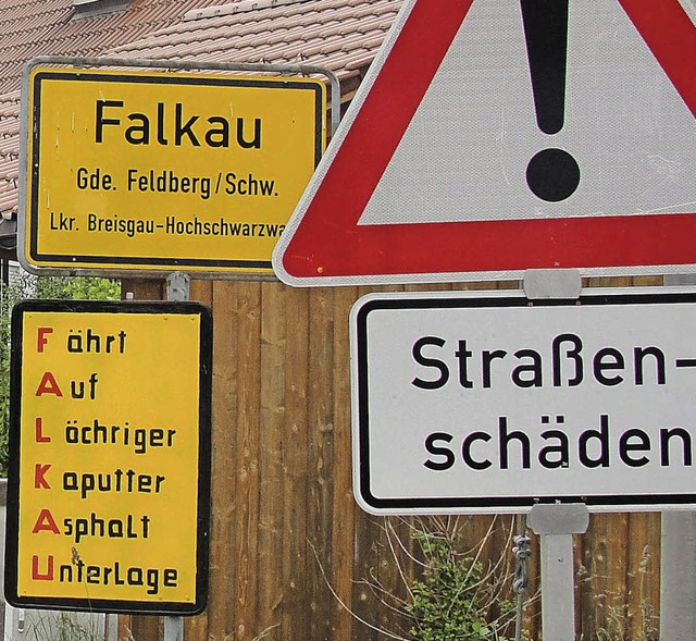 Der Ortsname Falkau erhlt eine neue Bedeutung.   | Foto: Tina Httich