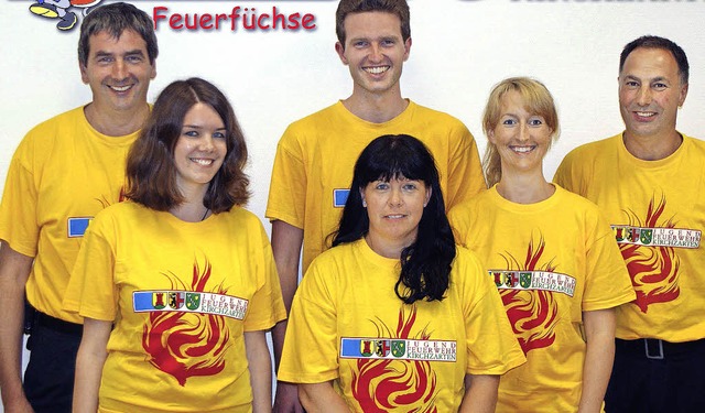 Dieses Betreuungsteam wird sich bei de...ie &#8222;Feuerfchse&#8220; kmmern.   | Foto: FFW